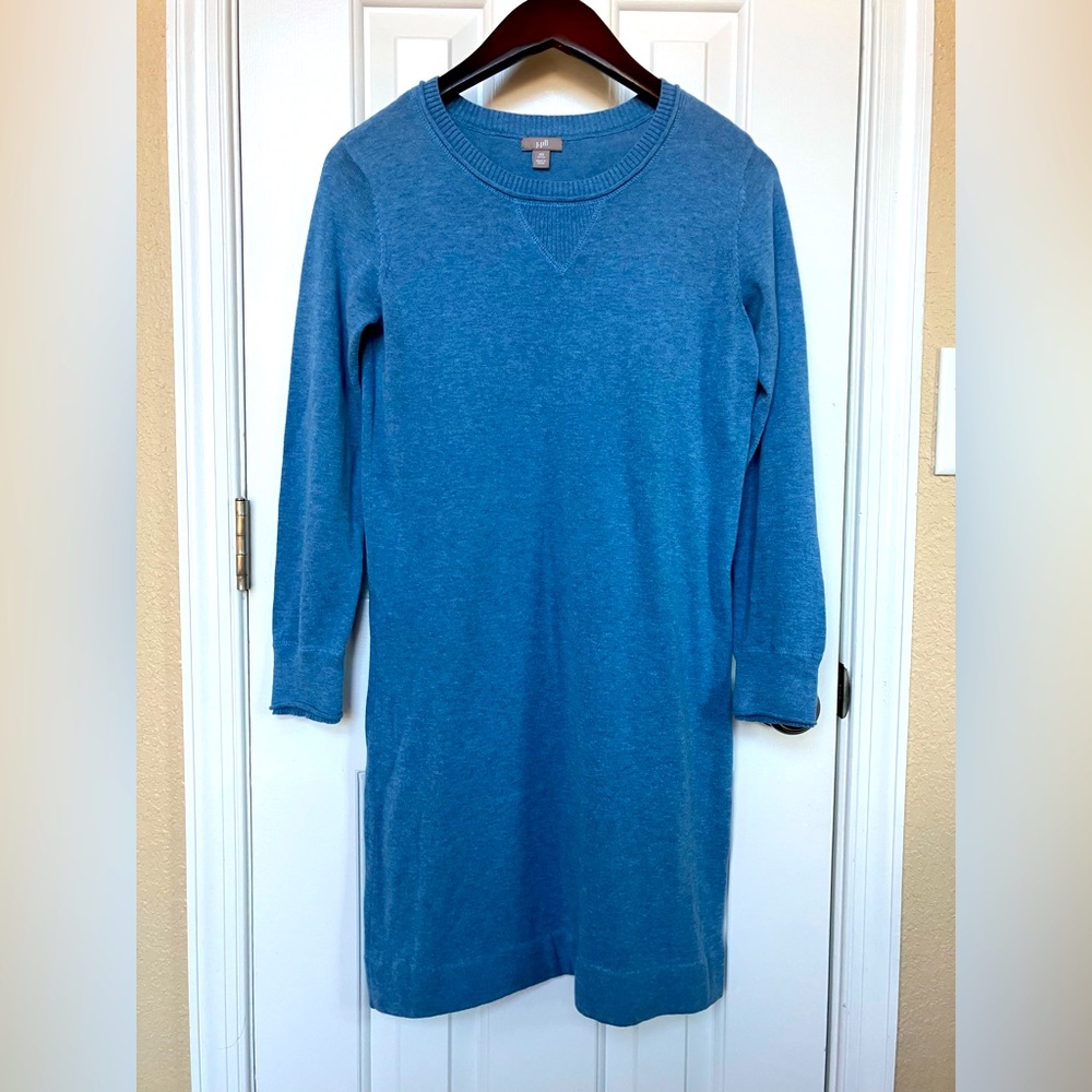 J. Jill 100% cotton XS Petite blue dress, no defects, perfect used condition